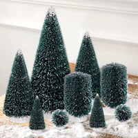 9Pcs Mini Christmas Trees  with 5 Sizes